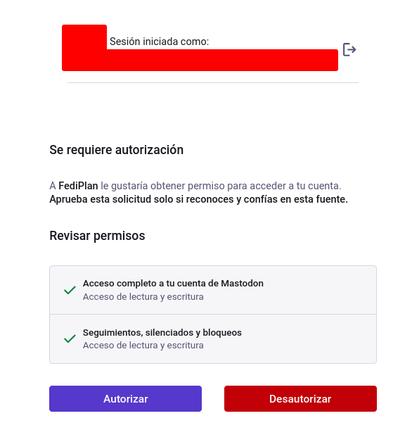 Página principal de Fediplan