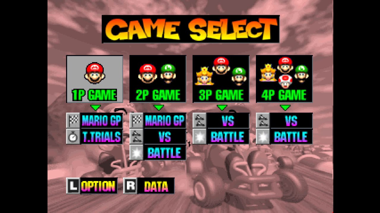 Mario Kart Menu