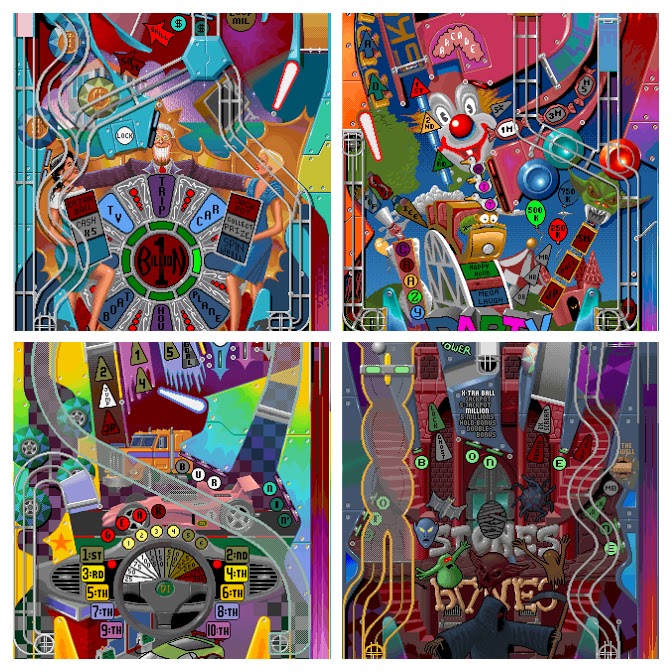 Collage de los cuatro tableros