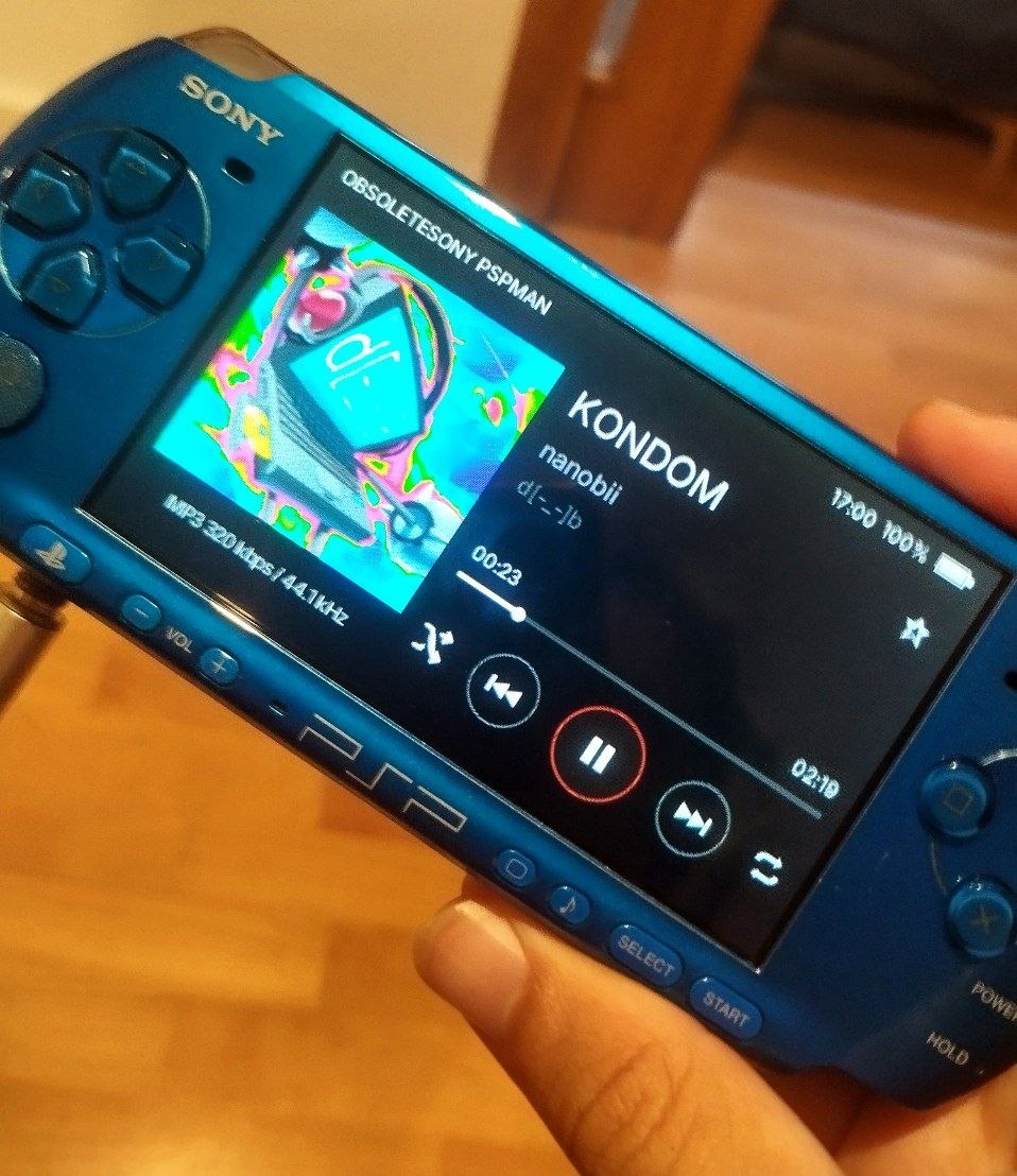 PSPMAN en funcionamiento en una PSP