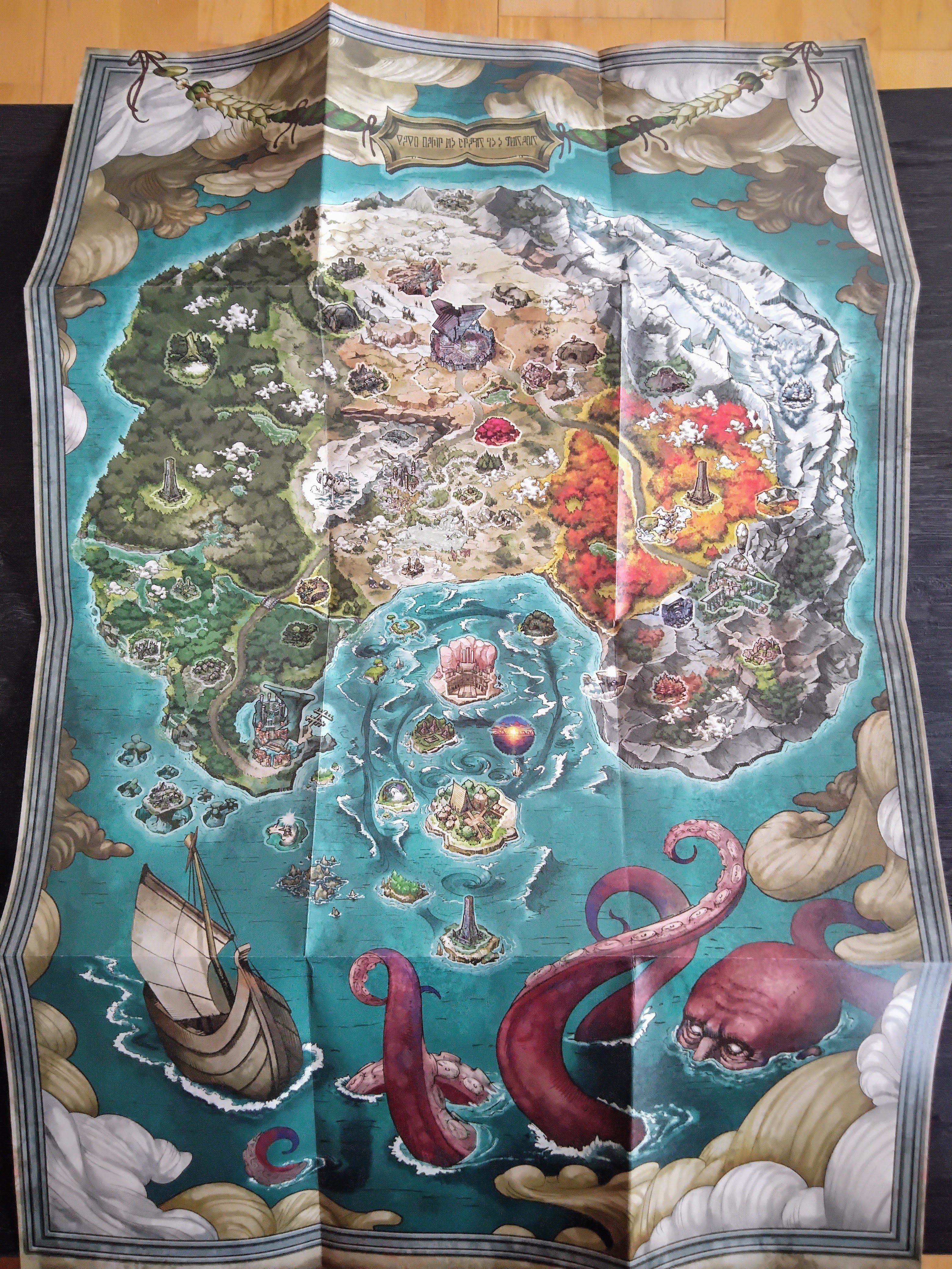 El mapa de Eucronia, en todo su esplendor