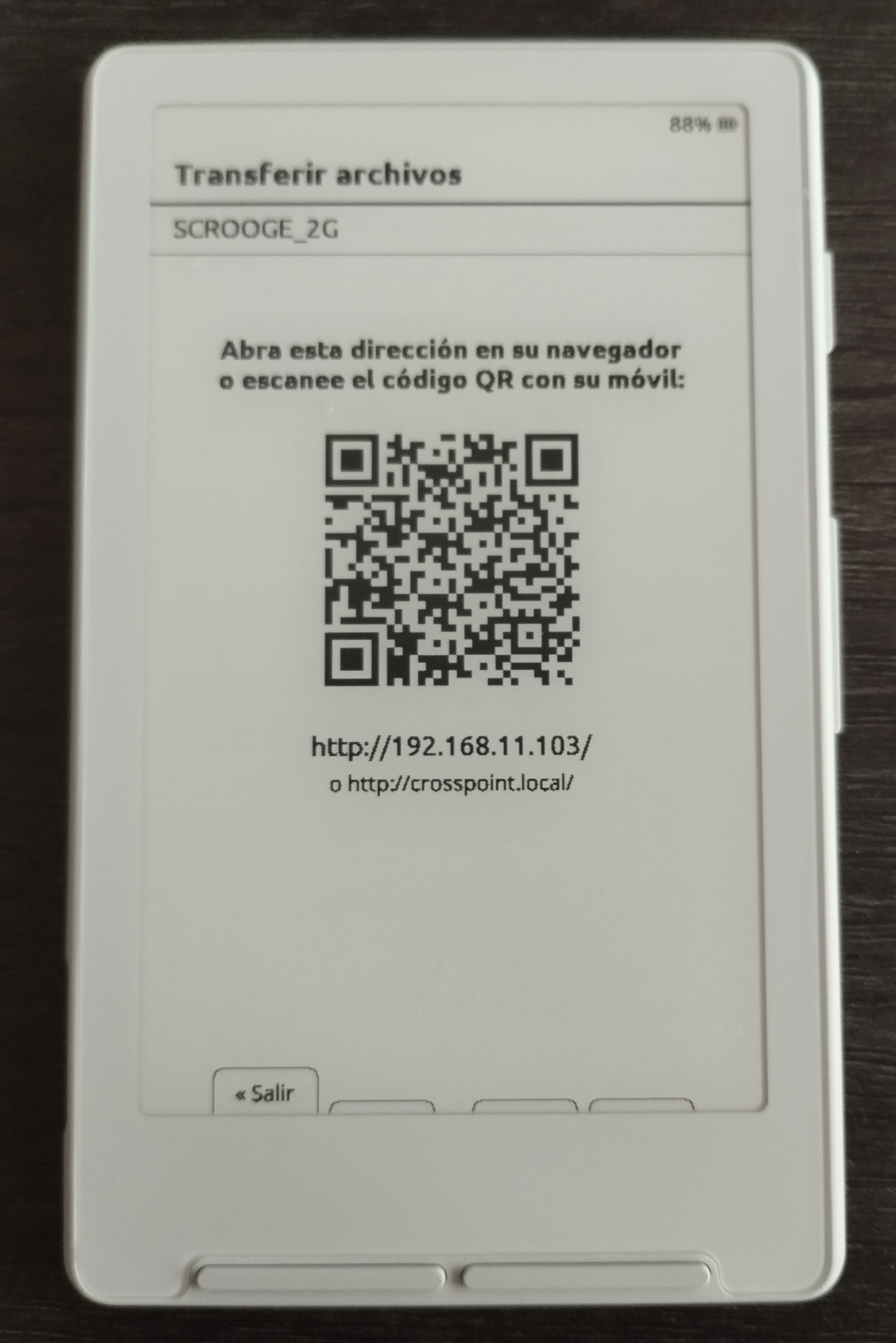 Transferencia de archivos mediante wifi